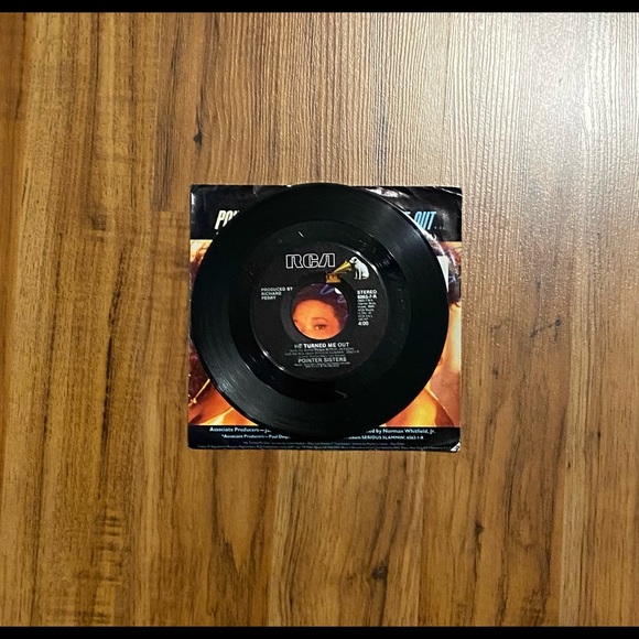 POINTER SISTERS/HE TURNED ME OUT 45 Vinyl Record (ACTION JACKSON) - Picture 6 of 7